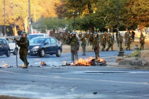 FOTOS | Disturbios menores se registraron en Plaza Italia tras última jornada de protestas