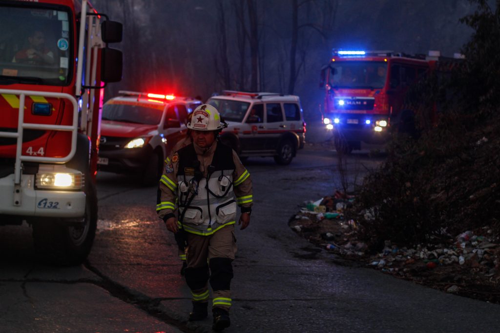 ONEMI reportó tres incendios forestales activos a nivel nacional