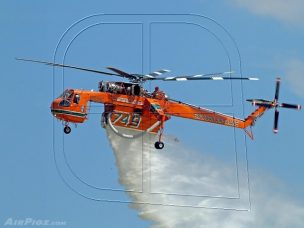 Envían helicóptero Goliath para combatir incendios forestales en Valparaíso