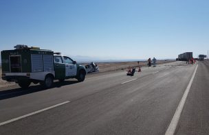 Un muerto deja accidente en ruta Calama con la localidad de Chiu Chiu