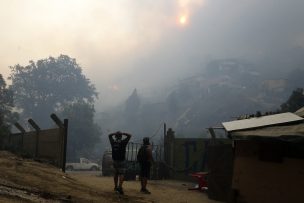 Incendios en Valparaíso destruyen 120 casas: Investigan intencionalidad