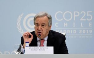 Guterres al abrir la COP25: 