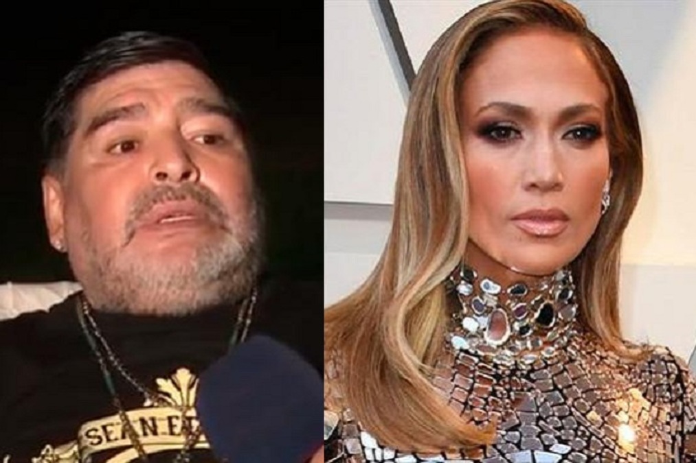 “Ella es un bombón asesino”: Maradona relata insólito encuentro con Jennifer López