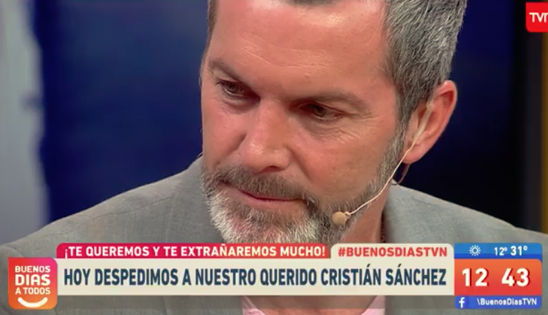 “Duele porque hay un equipo exquisito”: Cristián Sánchez se despide del matinal de TVN