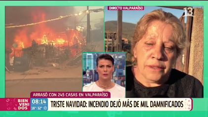 “Lo que me duele es el sacrificio de tantos años”: El desgarrador relato de mujer que perdió todo tras incendio en Valparaíso
