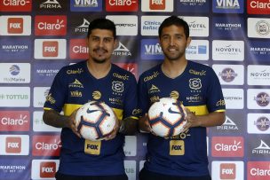 Patricio Rubio y Fernando Saavedra fueron presentados como refuerzos de Everton