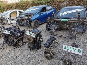 Carabineros desarticula taller clandestino donde desarmaban vehículos de lujo