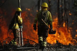 Sigue alerta roja en Laja por incendio forestal que arrasa con 750 hectáreas