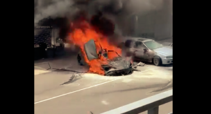 VIDEO | Codegua: McLaren se incendió en Feria de Automóviles