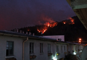 Declaran Alerta Roja para la comuna de Chiguayante por incendio forestal