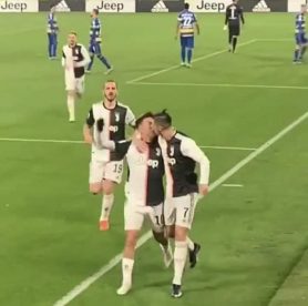 La llamativa celebración entre Cristiano Ronaldo y Paulo Dybala que se transformó en viral