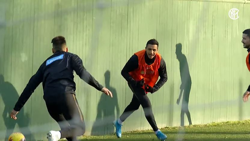 El divertido entrenamiento que vivió Alexis Sánchez en la espera de volver a jugar por Inter de Milán