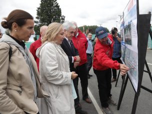 Presidente Piñera recorre obras de ampliación del aeropuerto de Puerto Montt