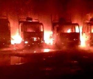 Conductor resultó con graves quemaduras tras ataque incendiario en La Araucanía