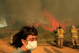 Se declara alerta roja para la comuna de Lautaro por incendio forestal