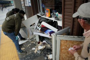 Roban y destruyen caseta de estación Barón del Metro de Valparaíso