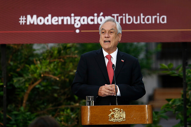 Presidente Piñera promulga la ley de modernización tributaria
