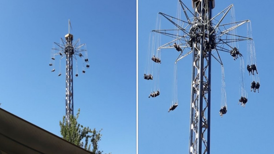 Corte de energía genera detención en juego de Fantasilandia: personas quedaron “suspendidas” a más de 80 metros de altura