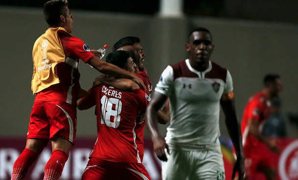 La Calera aguantó, derribó a Fluminense y dio el batacazo en la Sudamericana
