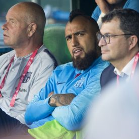 La furiosa reacción de los hinchas del FC Barcelona luego de que Arturo Vidal no jugara en Copa del Rey