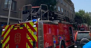 Evacúan a edificio por incendio en el centro de Santiago