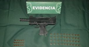 Detienen a sujeto que portaba una subametralladora UZI en Pudahuel