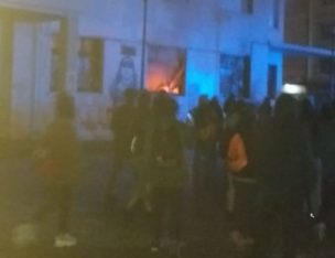 Encapuchados incendian Gobernación de Llanquihue y agreden a Bomberos