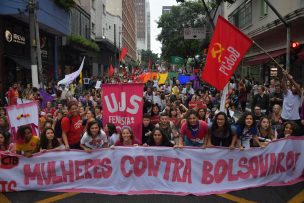 Mujeres de Brasil se movilizaron contra Jair Bolsonaro