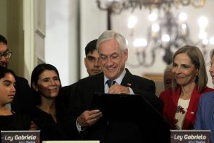 Presidente Piñera promulga la Ley Gabriela: amplía la tipificación de femicidio en las parejas sin convivencia