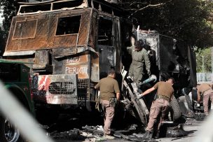 Joven de 18 años quedó en prisión preventiva por carro lanzaagua incendiado