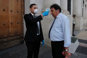 Estricto control en La Moneda para evitar el contagio de coronavirus