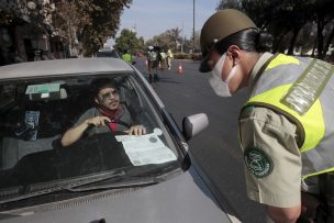 17 personas fueron detenidas por no respetar cuarentena en 7 comunas de Santiago