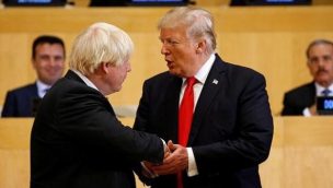 Trump conversó con Boris Johnson y le deseó 