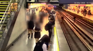 VIDEO | Personas en las vías causaron suspensión en el servicio del Metro