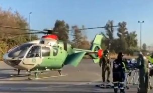 Carabineros traslada en helicóptero a niño de 4 años en riesgo vital por violencia intrafamiliar