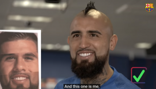 Arturo Vidal se vuelve viral en divertido reto que le impuso el FC Barcelona