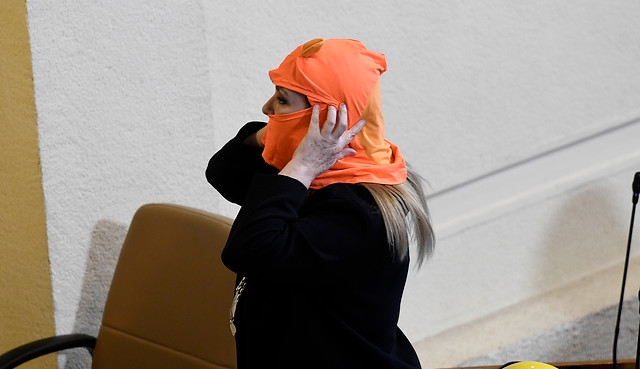 FOTOS | Pamela Jiles hizo un “desfile de modas” de sus diferentes “mascarillas”