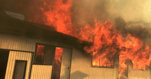 Declaran Alerta Roja para la comuna de Arauco por incendio forestal