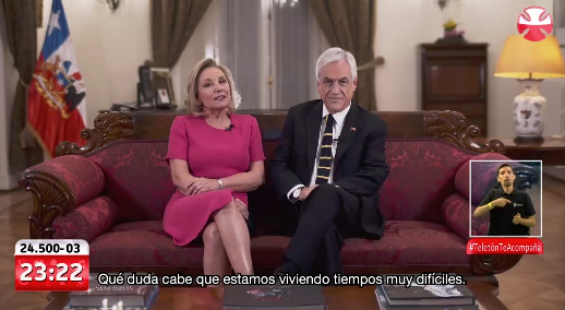 Presidente Piñera y Primera Dama envían significativo mensaje en inédita Teletón: “Esta cruzada nos ha permitido mantenernos unidos”