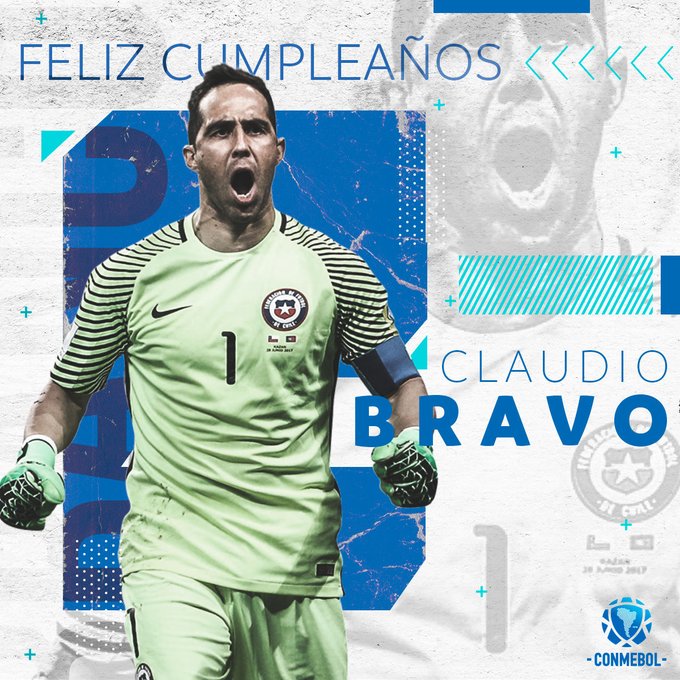 Conmebol destacó a Claudio Bravo como uno de los “grandes porteros y héroes” de Sudamérica en el día del arquero