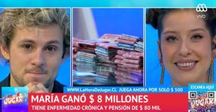 María José Quintanilla y Joaquín Méndez lloraron con mujer que ganó 8 millones en su programa de concursos