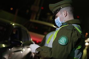 Carabineros reportó 751 infractores del toque de queda la noche del viernes