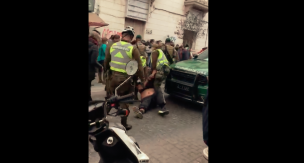 VIDEO | Tensa situación se genera entre Carabineros y vendedores ambulantes en medio de la pandemia