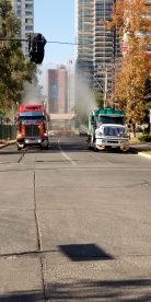 Vitacura realizó sanitizaciones en calles y espacios públicos de la comuna