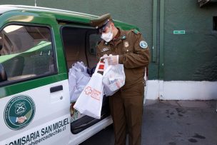 Carabineros y Ministerio de Desarrollo Social entregó alimentos y kits de higiene a personas en situación de calle