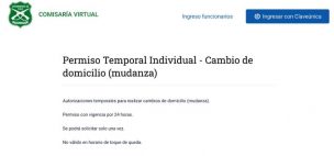 Añaden permiso temporal a la Comisaría Virtual para 