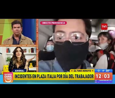 “Nos quitan el derecho de informar”: Equipo del matinal “Buenos Días a todos” fue detenido en vivo por Carabineros