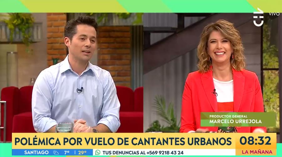 Humberto Sichel lanzó broma de pareja a Macarena Pizarro para comenzar el matinal de CHV