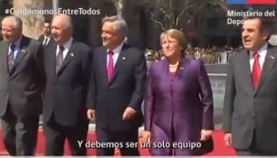 Presidente compartió video 