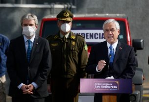 Presidente Piñera anuncia proyecto de ley que endurece sanciones al narcotráfico